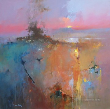 El paisaje marino abstracto del beso del amanecer Pinturas al óleo
